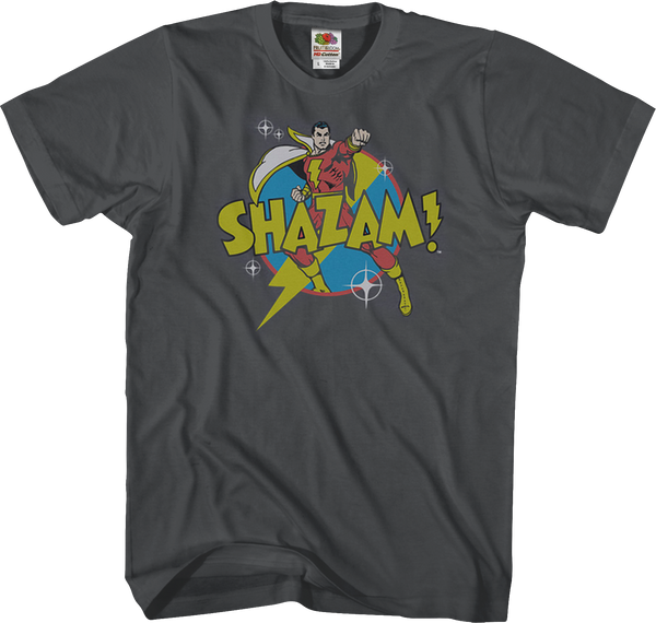T-shirt DC Comics Shazam – Taille L, Noir Et Or, 100% Coton, Neuf Avec étiquettes