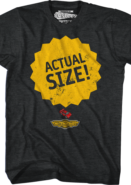 Actual Size Micro Machines T-Shirt - main product image