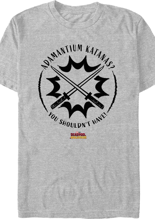 Adamantium Katanas Deadpool & Wolverine Marvel Comics T-Shirt - main product image