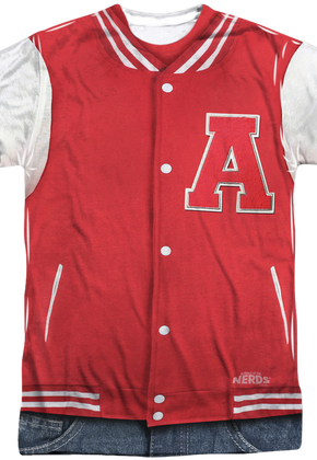Adams Atoms Lettermens Jacket T-Shirt