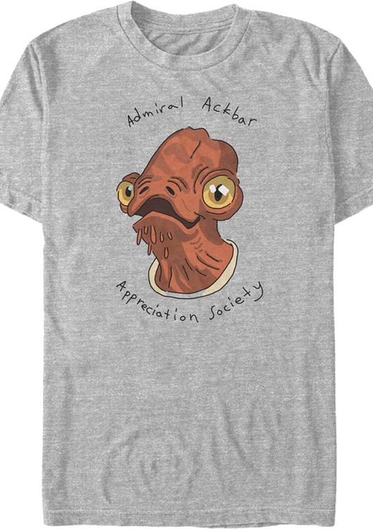 Admiral Ackbar Appreciation Day Star Wars T-Shirt - main product image
