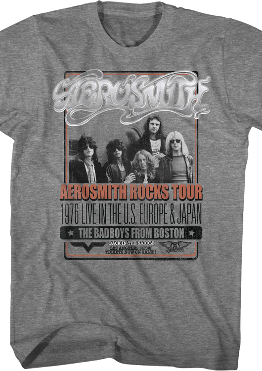 1976 Rocks Tour Aerosmith T-Shirt - main product image