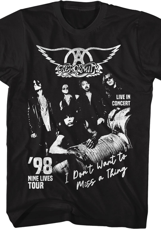 I Don't Want To Miss A Thing Aerosmith T-Shirt - main product image