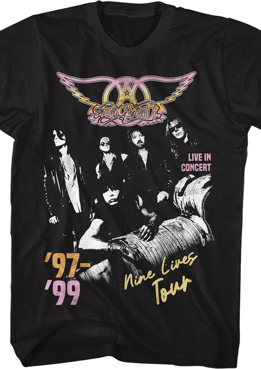 '97-'99 Nine Lives Tour Aerosmith T-Shirt - main product image