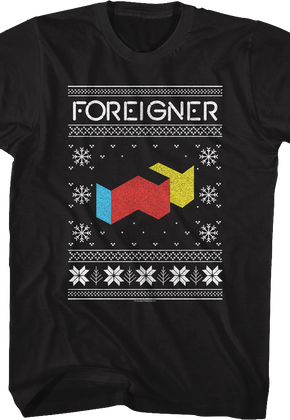 Agent Provocateur Faux Ugly Christmas Sweater Foreigner T-Shirt