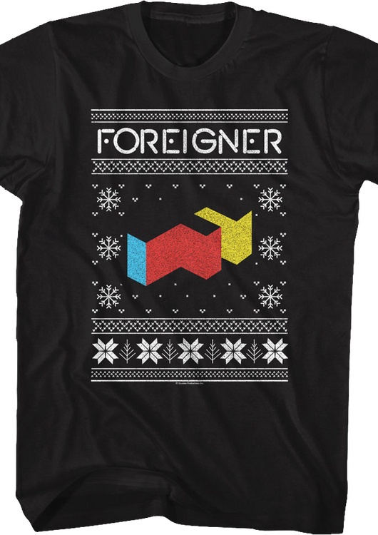 Agent Provocateur Faux Ugly Christmas Sweater Foreigner T-Shirt - main product image
