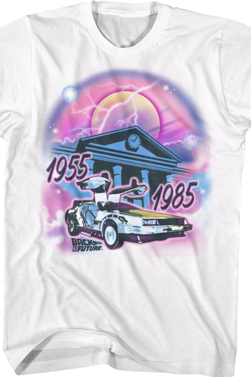 Airbrush Back To The Future T-Shirtmain product image