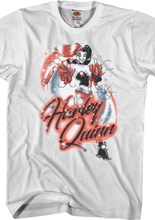 Airbrush Harley Quinn DC Comics T-Shirt - main product image