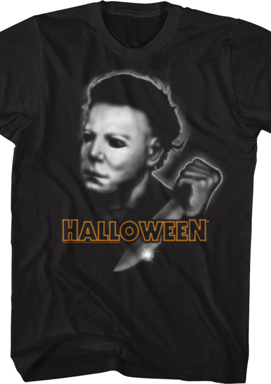 Airbrush Michael Myers Halloween T-Shirt - main product image