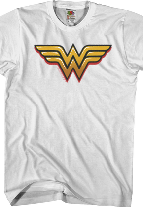 Airbrush Wonder Woman Logo DC Comics T-Shirt