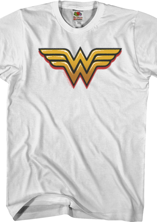 Airbrush Wonder Woman Logo DC Comics T-Shirt - main product image