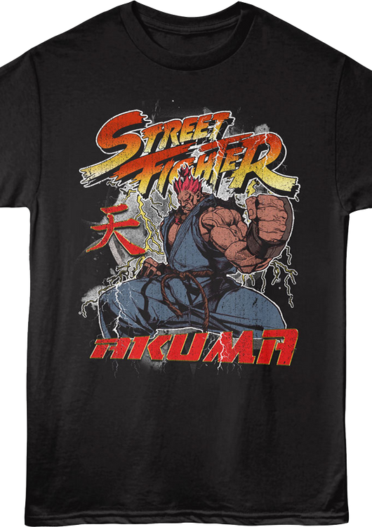 Akuma Rage Pose Street Fighter T-Shirt - main product image