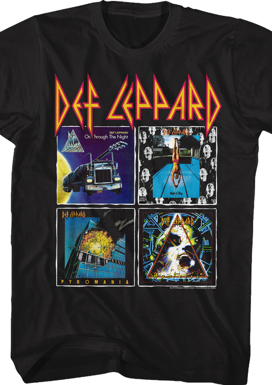 Album Covers Collage Def Leppard T-Shirt - main product image