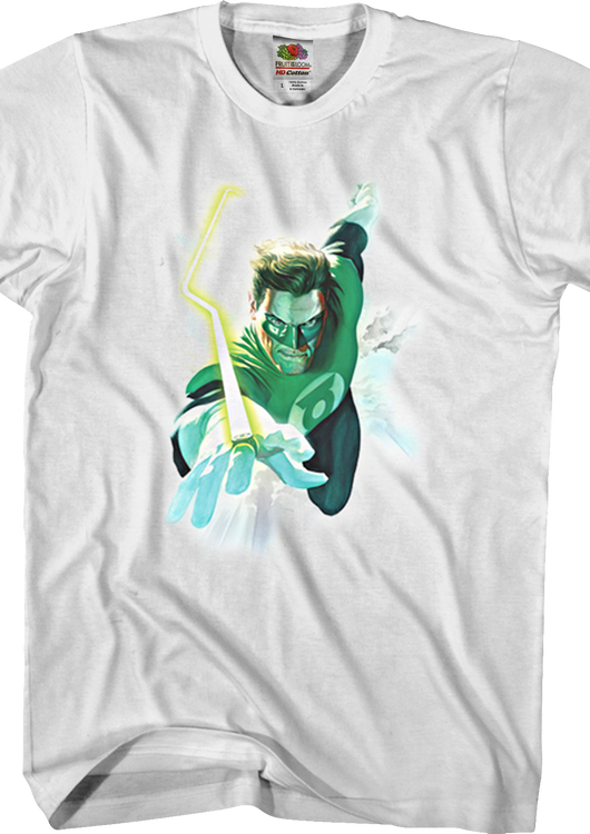 Alex Rosen Merch Alex Ross Flight Green Lantern T-Shirt: DC Comics Mens T-Shirt