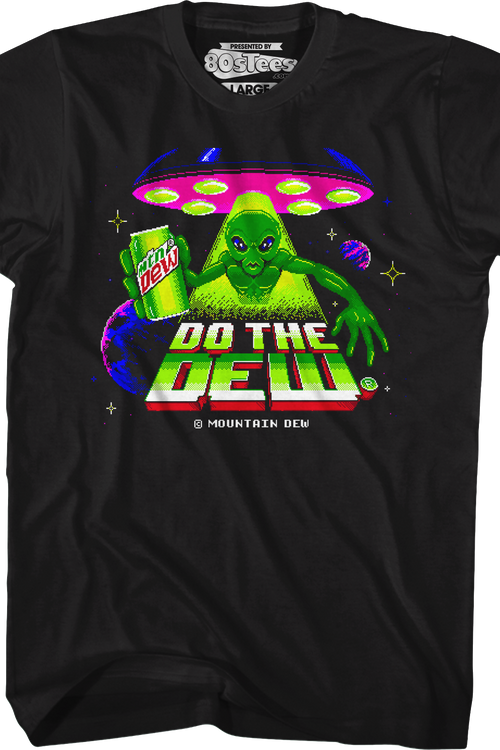 Exclusive Alien Do The Dew Video Game Mountain Dew T-Shirtmain product image