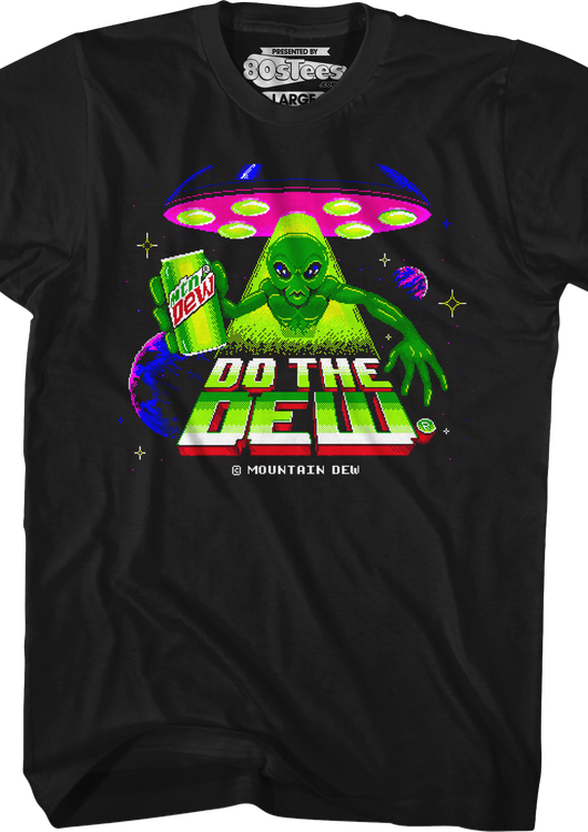 Exclusive Alien Do The Dew Video Game Mountain Dew T-Shirt - main product image