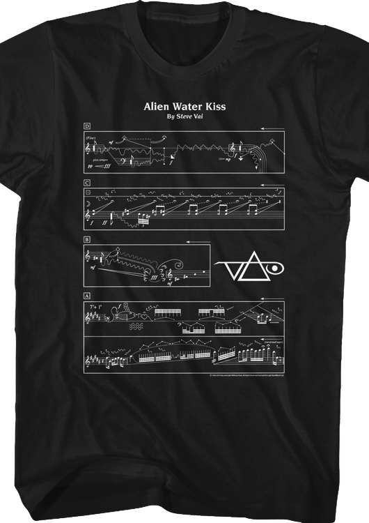 Alien Water Kiss Steve Vai T-Shirt - main product image