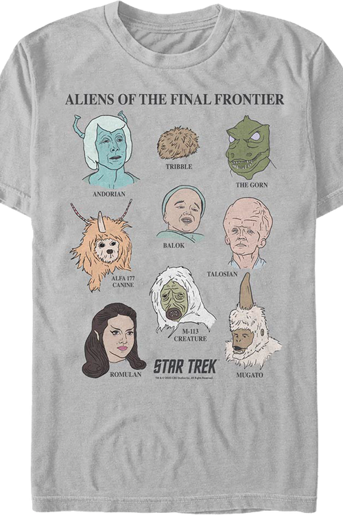 Aliens Of The Final Frontier Star Trek T-Shirtmain product image
