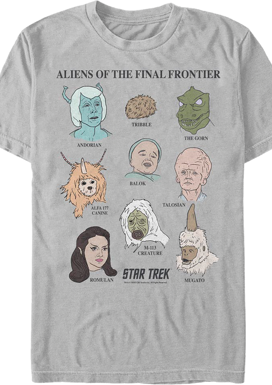 Aliens Of The Final Frontier Star Trek T-Shirt - main product image