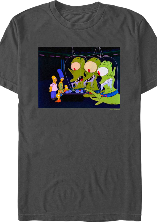 Aliens Simpsons T-Shirt - main product image