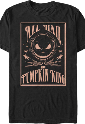 All Hail The Pumpkin King Nightmare Before Christmas T-Shirt