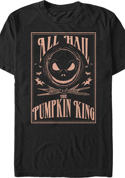 All Hail The Pumpkin King Nightmare Before Christmas T-Shirt - main product image