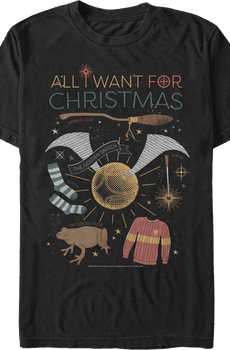 All I Want For Christmas Harry Potter T-Shirt