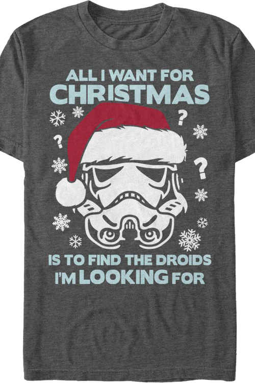 All I Want For Christmas Star Wars T-Shirtmain product image