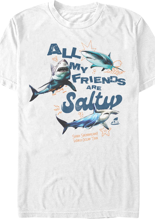 All My Friends Are Salty Shark Week T-Shirt - main product image