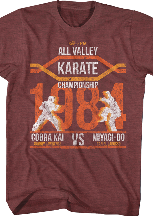 All Valley Championship Silhouettes Karate Kid T-Shirt - main product image