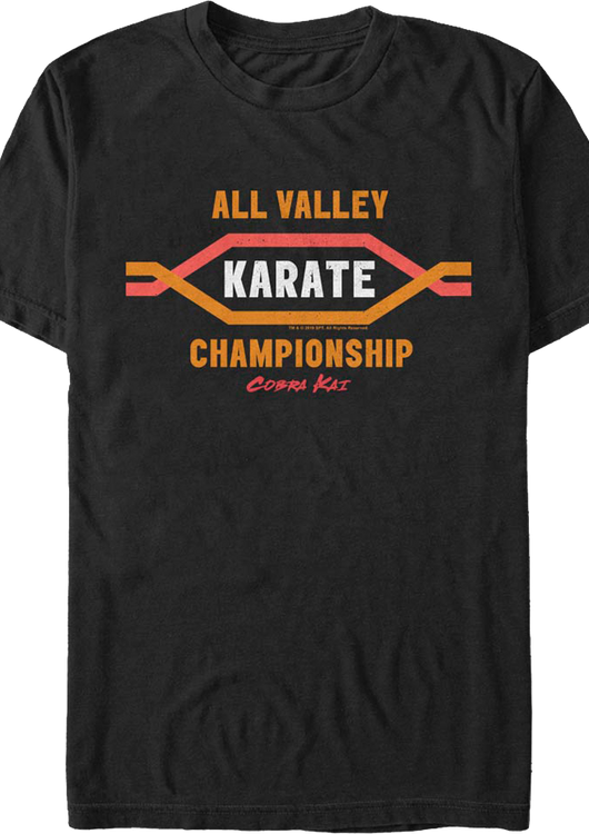 All Valley Karate Championship Cobra Kai T-Shirt - main product image
