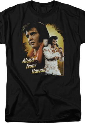 Aloha From Hawaii Collage Elvis Presley T-Shirt
