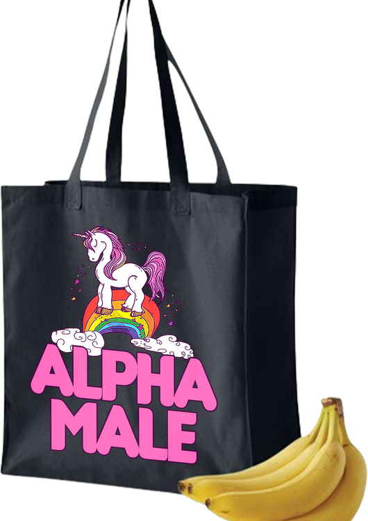 Alpha Male Unicorn Tote Bag - main product image