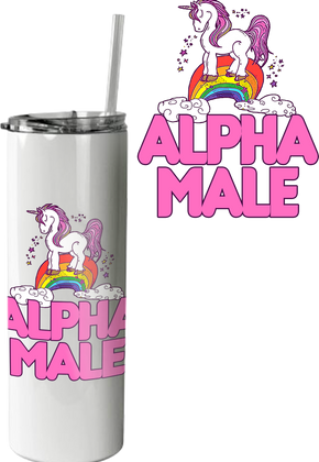 Alpha Male Unicorn Tumbler