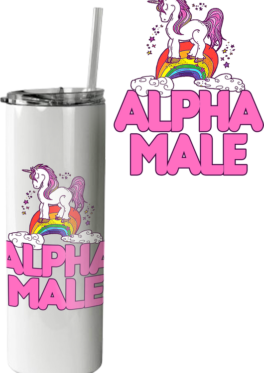 Alpha Male Unicorn Tumbler - main product image