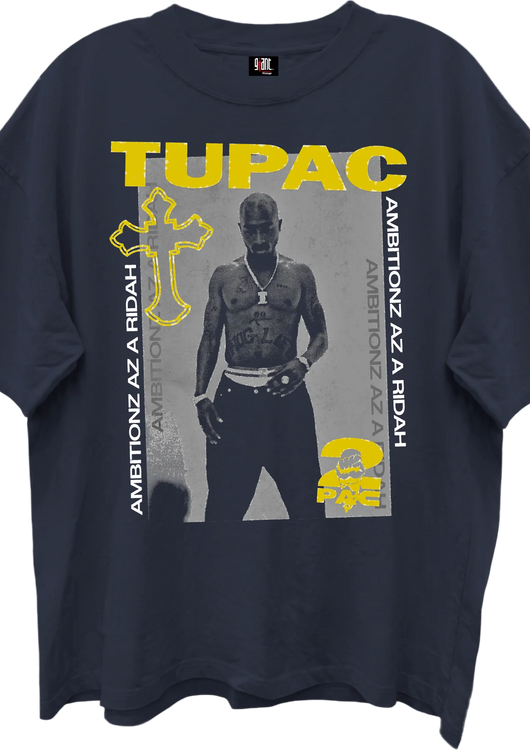 Ambitionz Az A Ridah Tupac Shakur Oversized T-Shirt - main product image