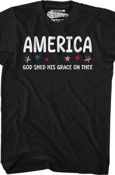 America God Shed His Grace On Thee T-Shirt