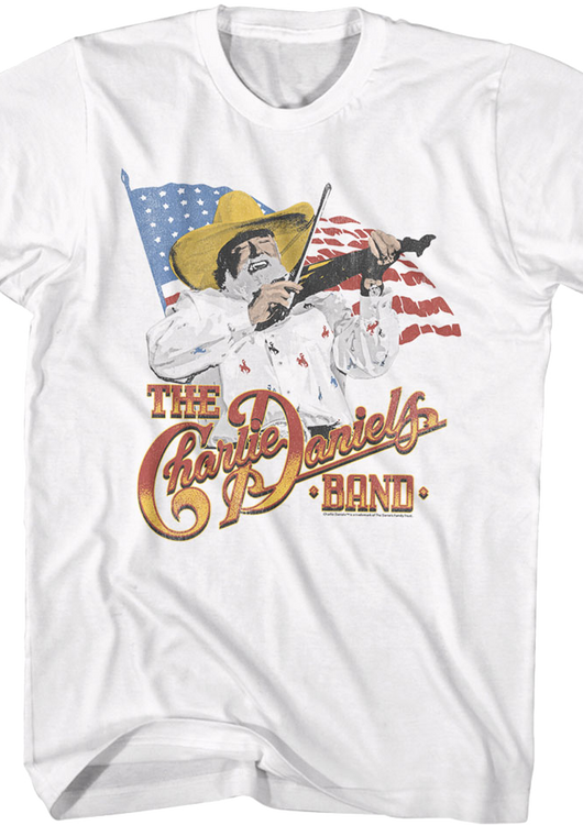 American Flag Charlie Daniels Band T-Shirt - main product image