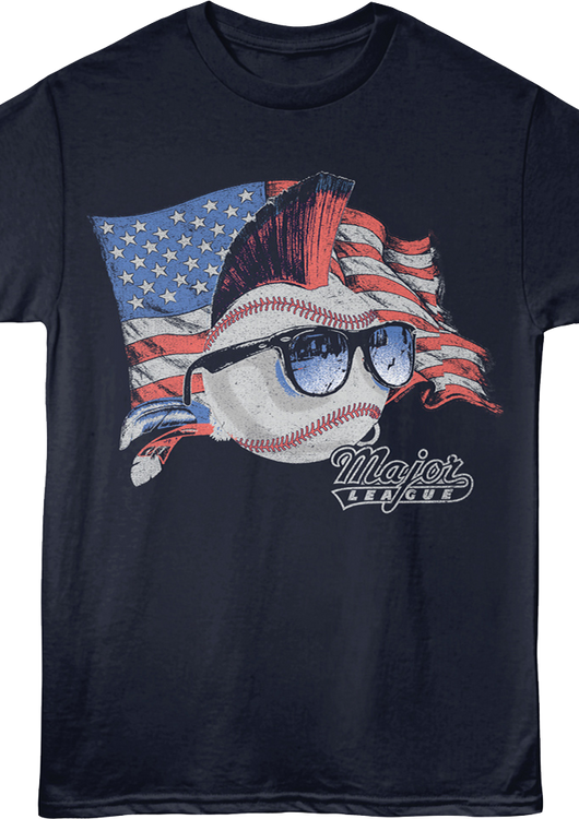 American Flag Logo Major League T-Shirt - main product image