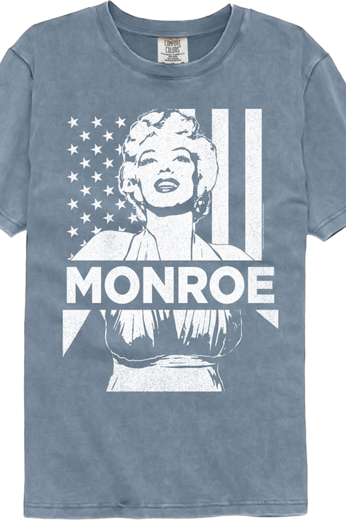 American Flag Marilyn Monroe Comfort Colors Brand T-Shirtmain product image