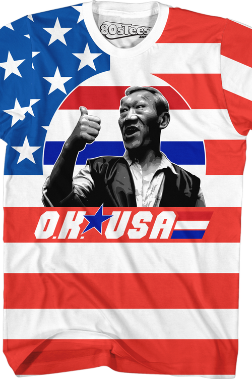 American Flag OK USA Bloodsport T-Shirtmain product image