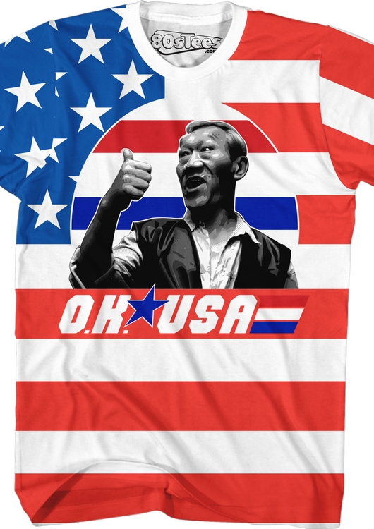 American Flag OK USA Bloodsport T-Shirt - main product image