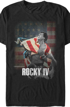 American Flag Rocky IV T-Shirt