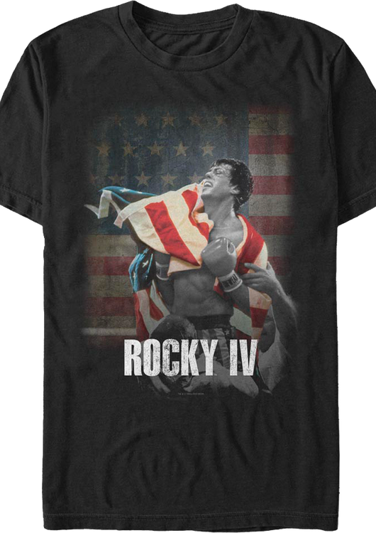 American Flag Rocky IV T-Shirt - main product image