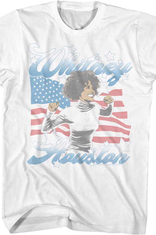 American Flag Whitney Houston T-Shirtmain product image