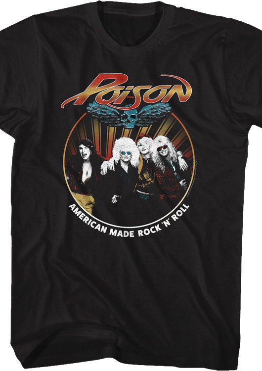 American Made Rock 'N' Roll Photo Poison T-Shirt - main product image