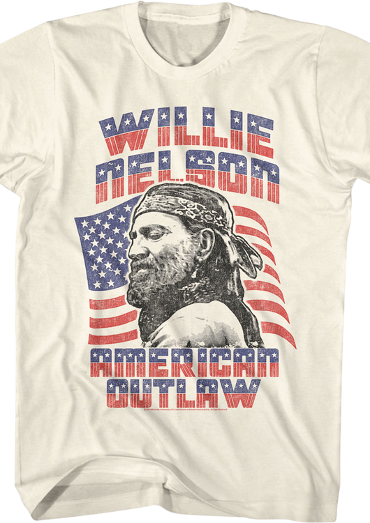 American Outlaw Willie Nelson T-Shirt - main product image