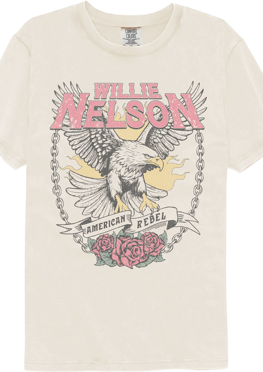 American Rebel Willie Nelson Comfort Colors Brand T-Shirt - main product image