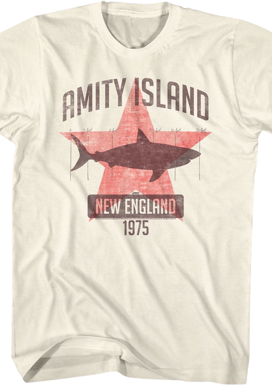 Amity Island Shark Star Jaws T-Shirt - main product image