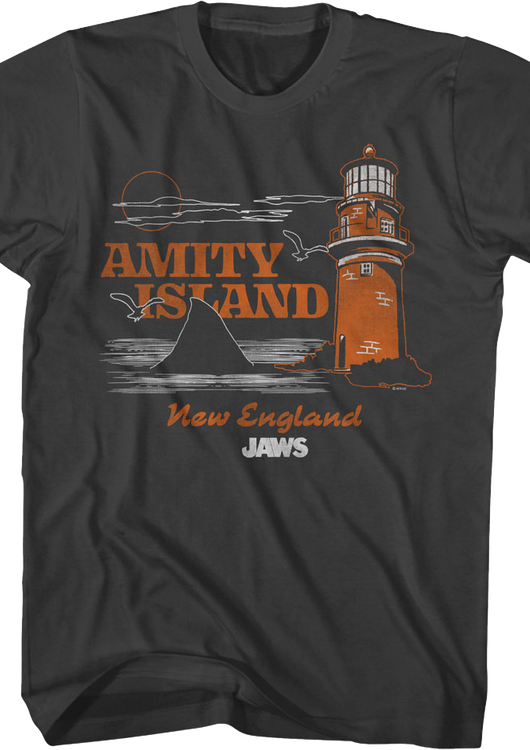 Amity Island Lighthouse Jaws T-Shirt - main product image